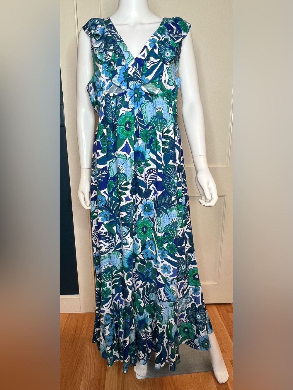 SugarLips Floral Sleeveless Maxi Dress, Women’s Sz. Petite Large,   NWT